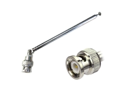 Antena Telescópica De 0,7 M Em Aço Inoxidável Com Conector Bnc Para Rádio Fm. Aquaforge
