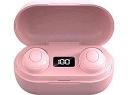 Auriculares Bluetooth True Wireless T8 (in Ear - Microfone - Noise Cancelling - Rosa)
