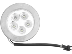 Lâmpada Led Redonda para Coifa, Vidro Fosco, Resistente a Óleo e Manchas, Iluminação Suave. SFUSHOS