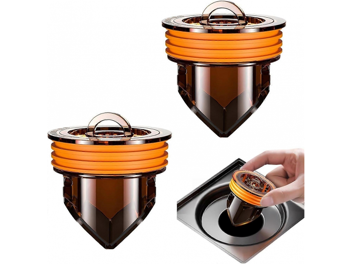 2 Peças de Ralo Piso Antirretorno AQUAFORGE