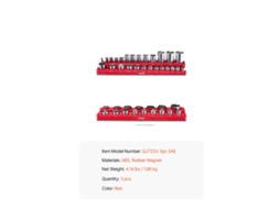 Organizador De Soquetes, Base Magnética, Suporta Até 68 Soquetes, 3pcs