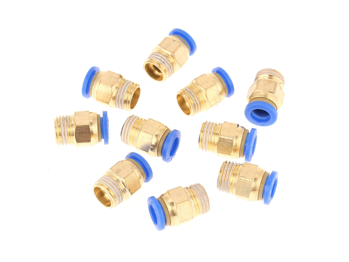 Laxiscreed Conector Rápido Pneumático De Ar 8mm Com Rosca 1/4 Bsp Para Ar Comprimido