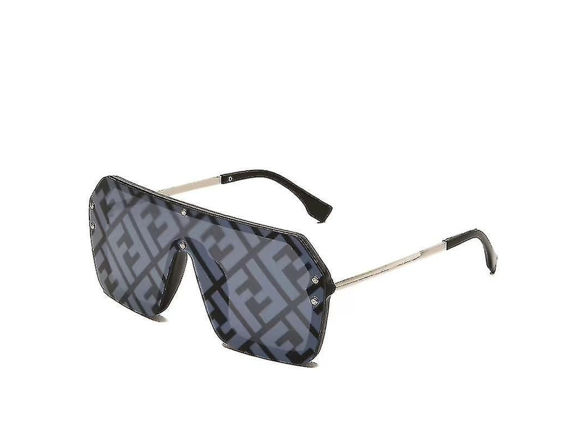 2026 óculos de Sol de Tendência de Moldura Grande Letra Personalidade Lentes Polarizadas Anti uva/uvb Unisex