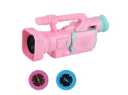 Walshlxq projetor Infantil Câmera de Vídeo Simulação Iluminação Musical Gravadora Educativa Brinquedo Presente para Crianças