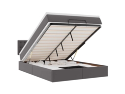 Cama Otomana com Colchões Leds Couro Artificial MAISON EXCLUSIVE (140x190 cm)