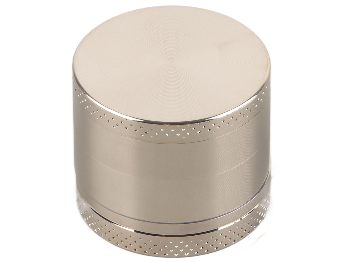 Moedor de Tabaco Herb 4 Camadas 40mm Liga de Zinco Prata Acessórios Cigarro