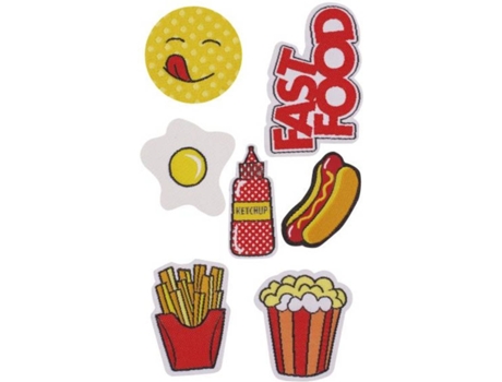 Patch Stickers Kit 7pcs PMSFOODMIX1