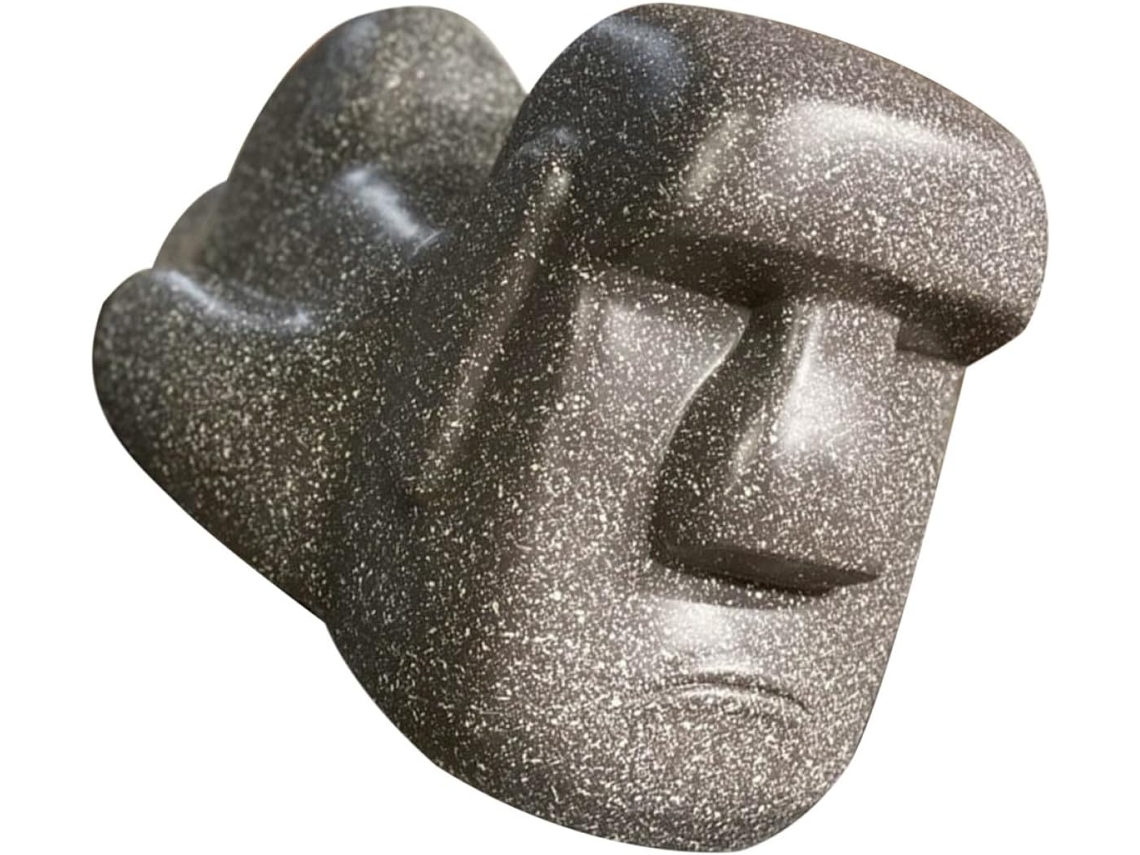 Porta-lenços De Papel Moai Design Em Resina Preta, Prático E Decorativo, Para Sala De Estar E Escritório