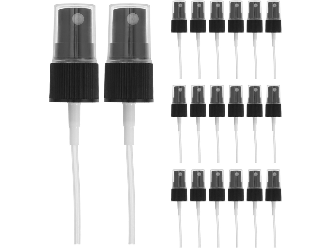 Conjunto De 20 Bicos De Plástico Preto Para Frasco De Perfume, Leves E Práticos.