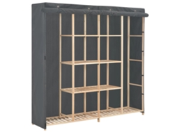 Conjunto 1 Wardrobe, Wardrobes Vidaxl Cinzeto Tecido (n/a)