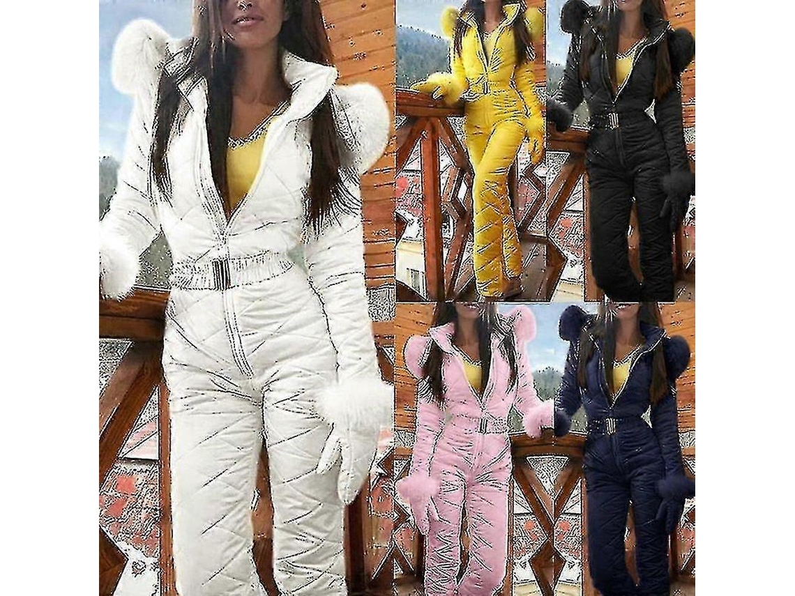 Macacão de Neve Feminino Quente para Inverno, Calças Esportivas Ao Ar Livre, Roupa de Ski À Prova D'água... BRILVIBERA
