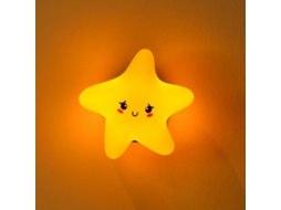Luminária Noturna Fofa De Silicone Para Quarto De Bebê, Luz Em Formato De Estrela Com Intensidade Ajustável, Luz Led Em Abs.