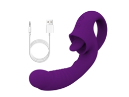 Vibrador De Masturbao Para Lamber A Lngua De 10 Frequncias Para Mulheres (roxo) Yizhood