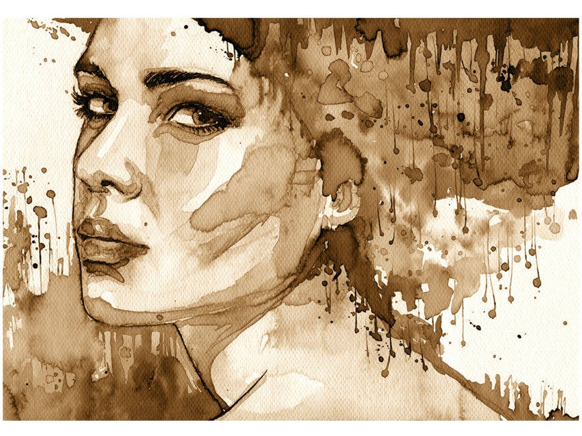 Papel de Parede ARTGEIST Female Portrait (Sepia) (400x280 cm)