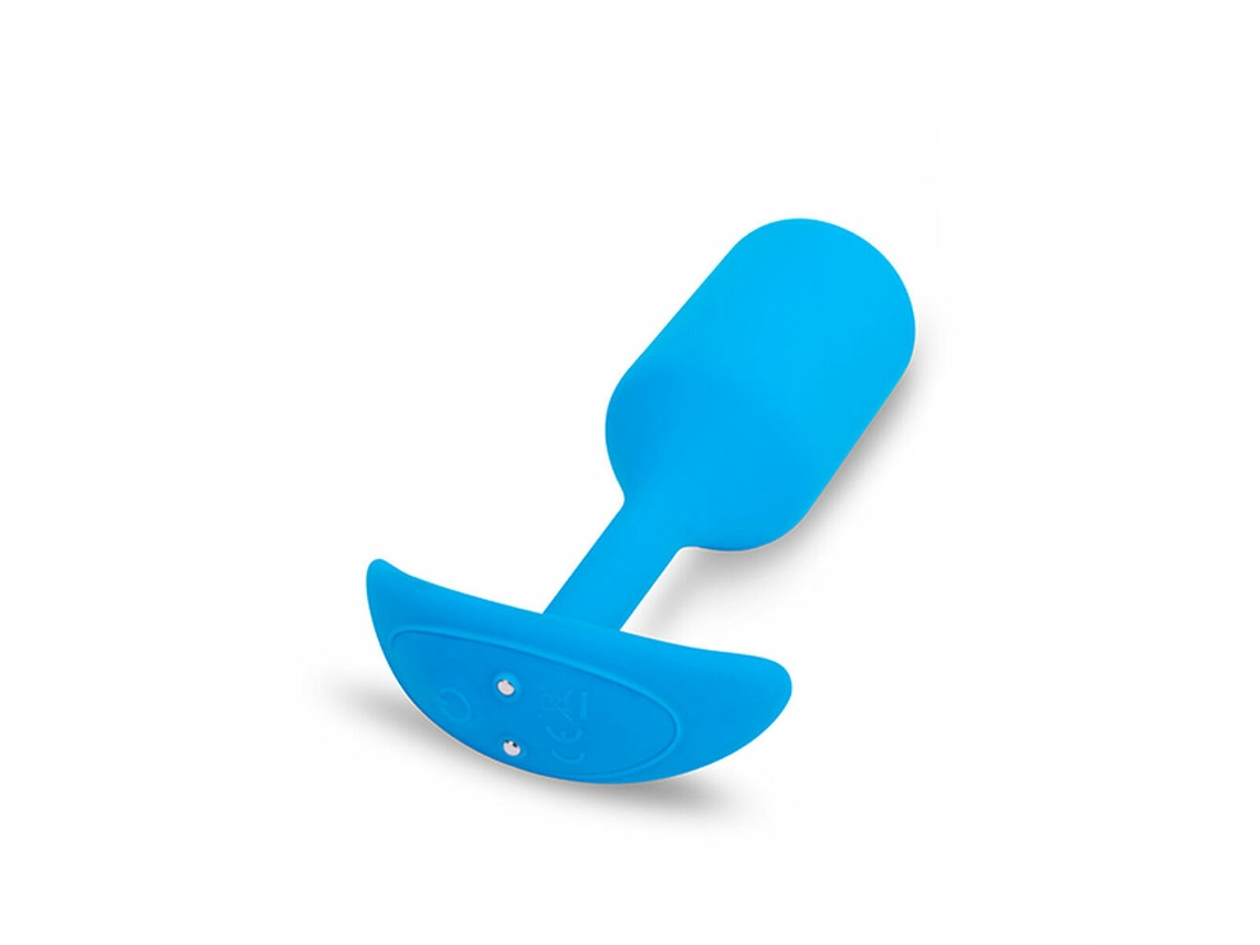 Plug Anal B-Vibe Vibrating Snug 3 Azul Tamanho L 3,7 X 13,8 X 1 Cm