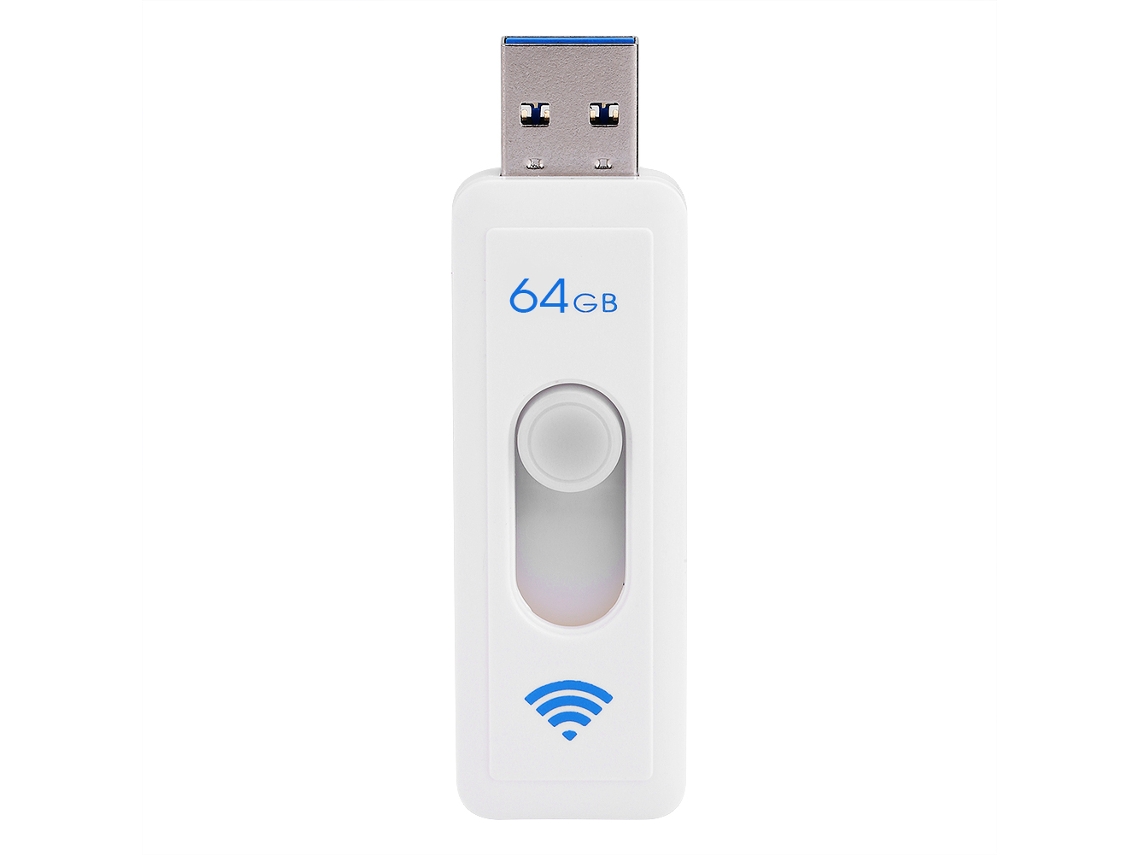 Pen Drive Sem Fio (conexão Wifi, Transferência Usb3.0) 64gb Pen Drive Sem Fio Wifi (chip Udp Da Taiwan Uv-w03)