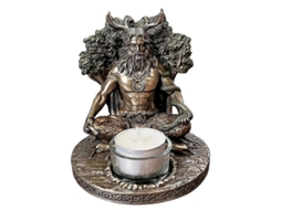 Porta velas Feito À Mão com Enfeites em Formato de Deus Cernunnos Presente Exclusivo para Inauguração de Casa BRILVIBERA