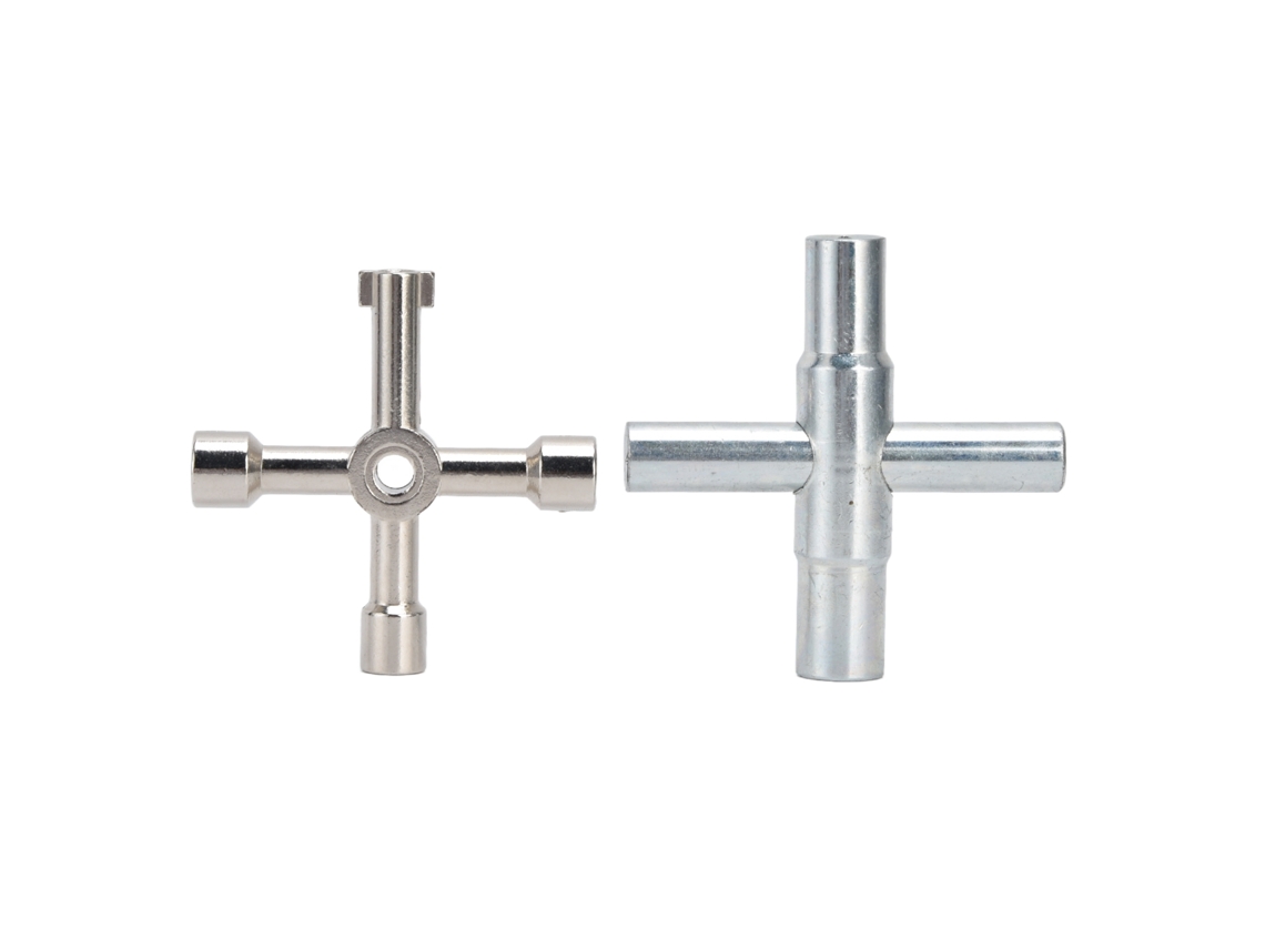 Chave De Torneira 4 Vias 2pcs Durável Portátil