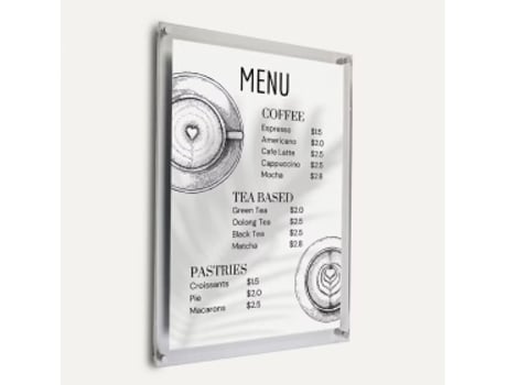 Pacote De Comunicação Cantos Retos Vidro A0 Estudioplast (84x119cm)