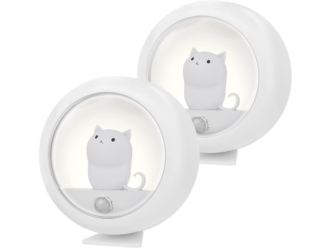 Luz Noturna Led Recarregável por Indução, Pacote com 2 Unidades, Automática, para Bebês BRILVIBERA