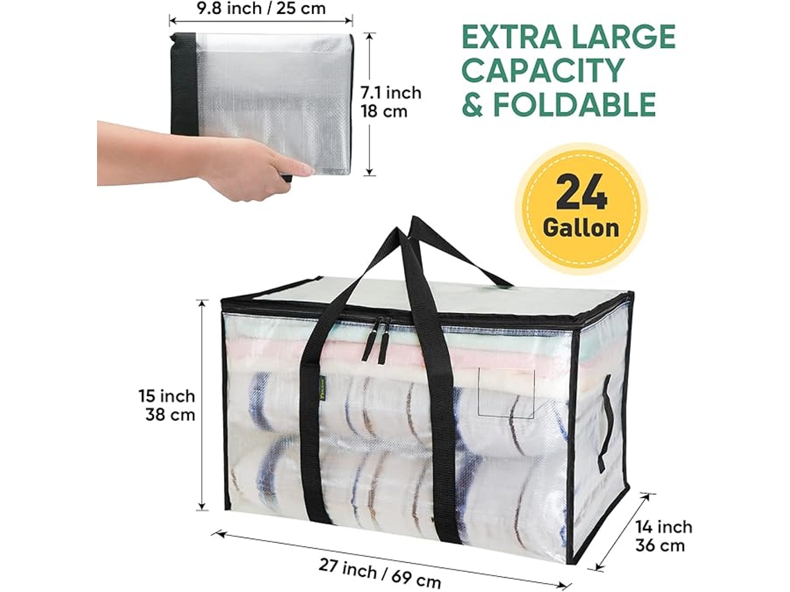 Conjunto De 2 Sacos De Mudança Extragrandes Com Alças Reforçadas E Resistentes.