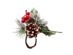 Coroa de velas e realces de Natal com frutas e folhas vermelhas LAXISCREED