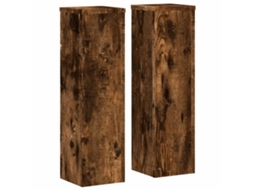 Plant Stand, Plant Stands Vidaxl Marrom Madeira Processada (17 X 17 X 60 Cm)