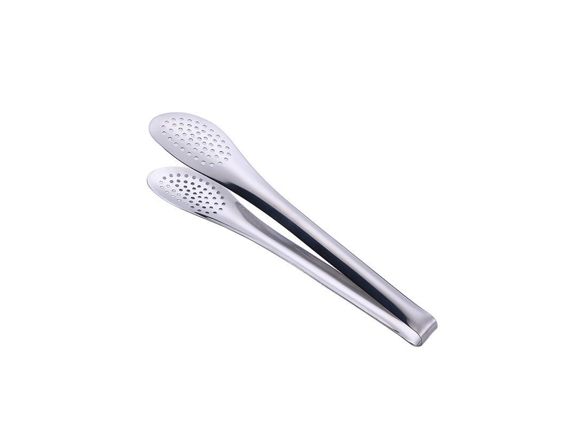 Pinça de cozinha Rebe em aço inoxidável, 28 cm (11 pol.), resistente ao calor, ideal para carnes, legumes, frutas e pães.