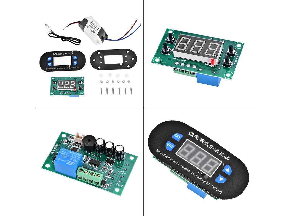 Controlador De Temperatura Digital De Microcomputador De Alta Precisão 220v Com Sensor