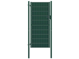 Vidaxl Portão De Cerca Em Pvc E Aço 100x164 Cm Verde