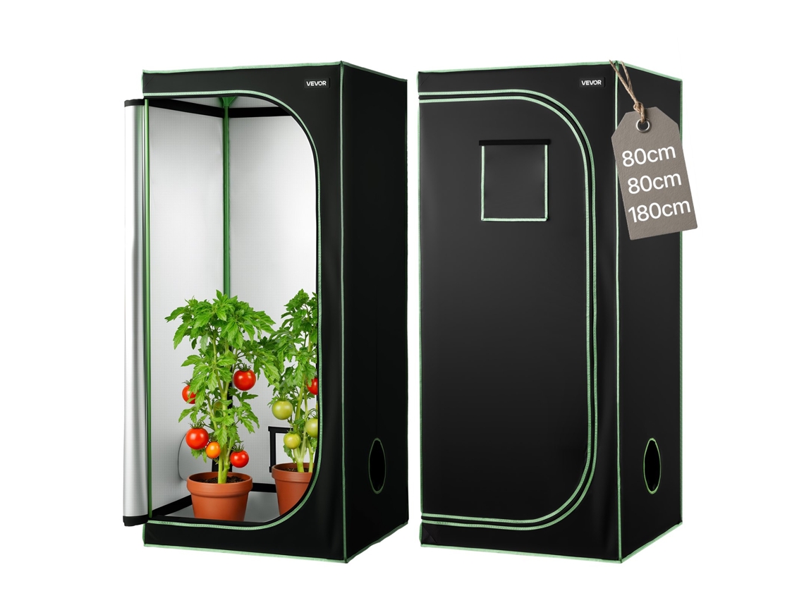 Vevor Armário De Cultivo Interior Com Janela 80x80x180 Cm Para Plantas E Flores