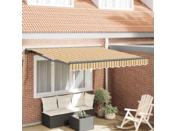 Vidaxl Estrutura De Toldo Amarelo E Cinza 300 X 250 Cm