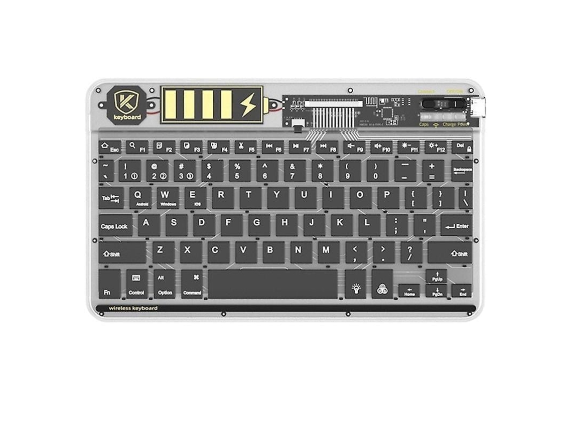 Teclado Bluetooth Silencioso Sem Fio de 10 Polegadas TAISHENGDA