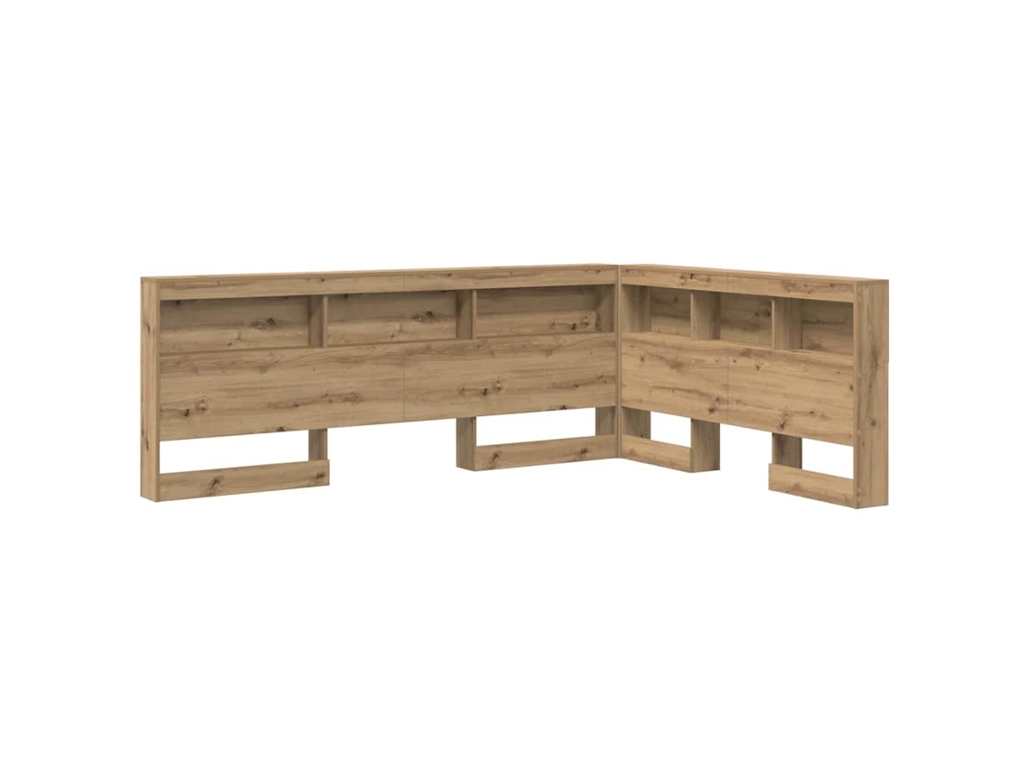 Cabeceira Artesanal Carvalho Armazenamento 140 Cm MAISON EXCLUSIVE