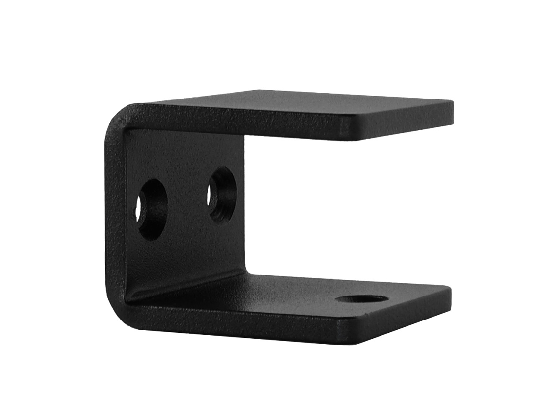 Suporte para Corrimão de Desenho Quadrado Preto IVOL