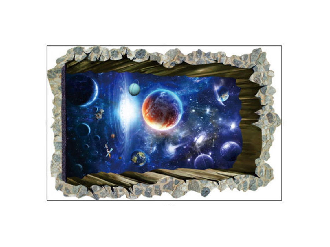 Adesivos 3d Céu Estrelado Parede Piso Decoração Worten