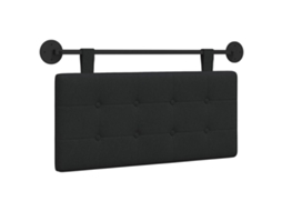 Conjunto 1 Cabeceira De Quarto Vidaxl Preto Tecido (90 X 55 X 5 Cm)