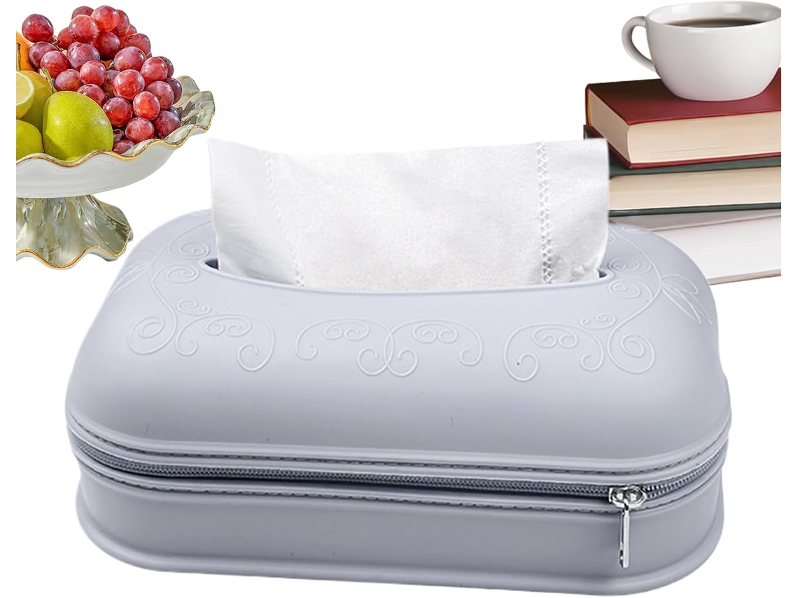 Porta-lenços Decorativo, Bolsa Adesiva Para Parede Com Zíper |