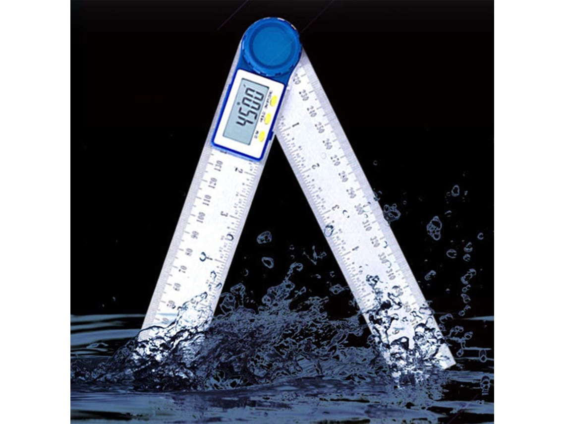 Medidor de Ângulo Digital S/MARCA, 200mm, 7 polegadas, Régua Inclinômetro, LCD