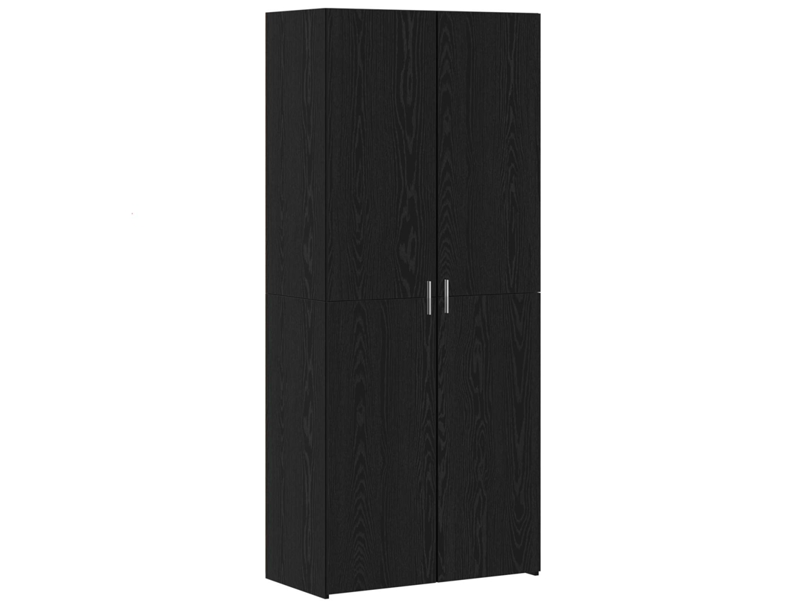 Vidaxl Buffê Carvalho Preto 80 X 42 X 185 Cm