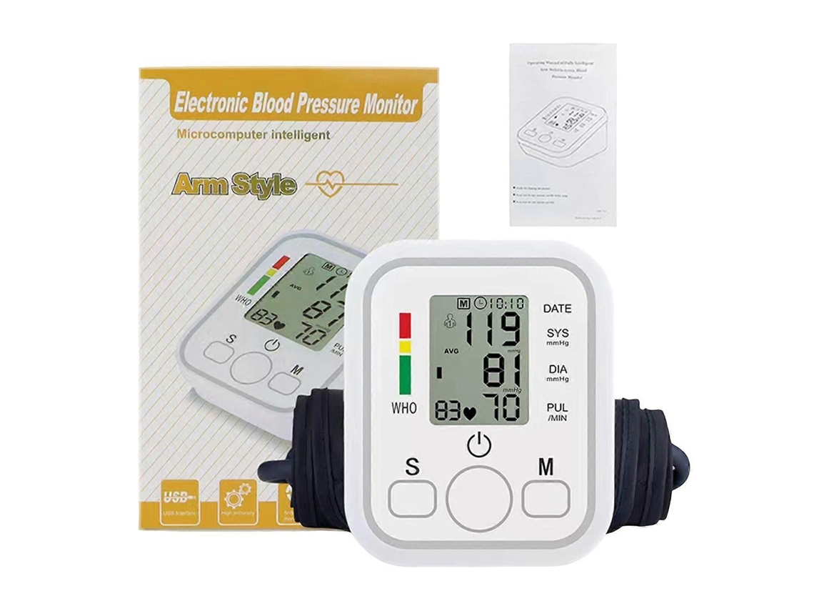 Medidor de Pressão Arterial de Braço Monitor Digital Preciso para Medir a Pressão Arterial em Casa, Ideal para Idosos. Fácil de Usar. GOKOCO
