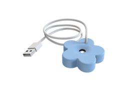 Humidificador Mini Usb Ultrassônico Portátil Para Mesa Lar Atomizador Hidratante Azul