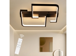 ZMH Luminária de teto LED moderna com controle remoto e dimerizável - 46 W - Iluminação de interiores de designer