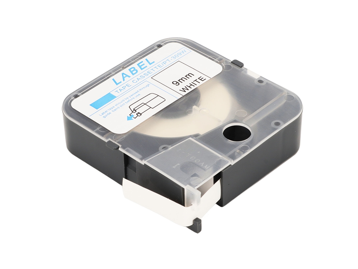 Fita adesiva para etiquetas, 9 mm, 8 m, recarga para Max LM380E, LM390A, LM370A, LM380A e LM380EZ.