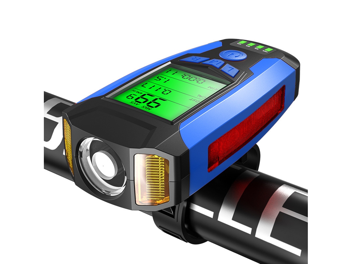 Velocímetro Para Bicicleta, Luz Dianteira, Carregamento Usb, 300 Lúmens, 5 Modos De Iluminação