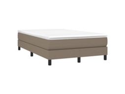 Cama Boxspring com Colchão 120x190 cm Tecido Castanho Acinzentado MAISON EXCLUSIVE