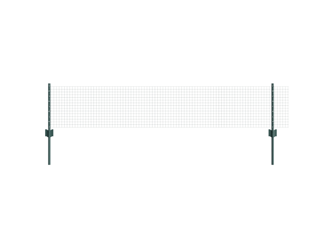 Conjunto 1 Cerca Externa Vidaxl Verde Aço (10 X 0,4 M)