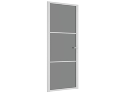 Maison Exclusive - Porta De Interior 83x201,5 Cm Vidro Esg E Alumínio Branco
