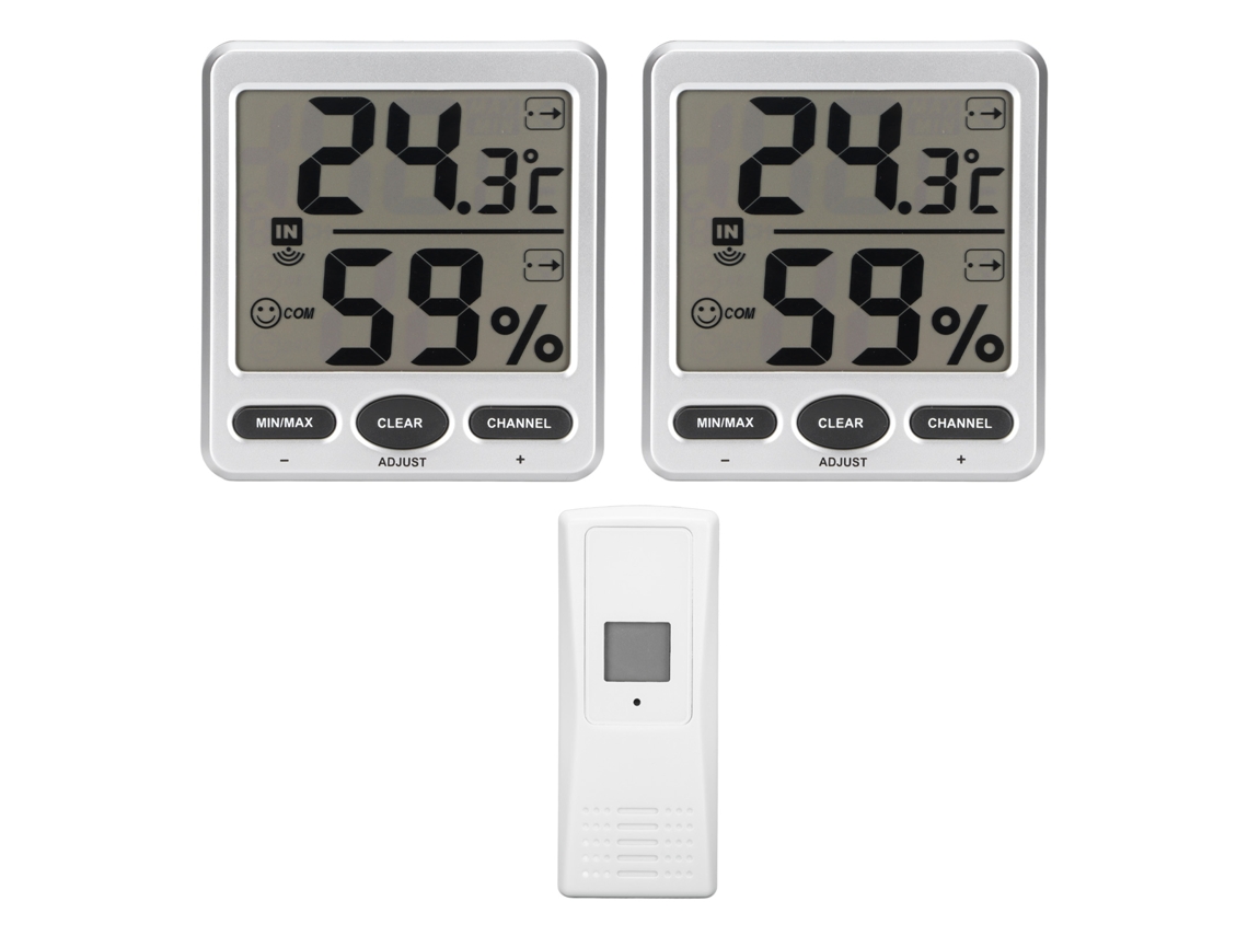 Medidor Inteligente Sem Fio de Temperatura e Umidade, Monitoramento de Temperatura e Umidade, Detecção Sem Fio de 8 Canais EOOCOO