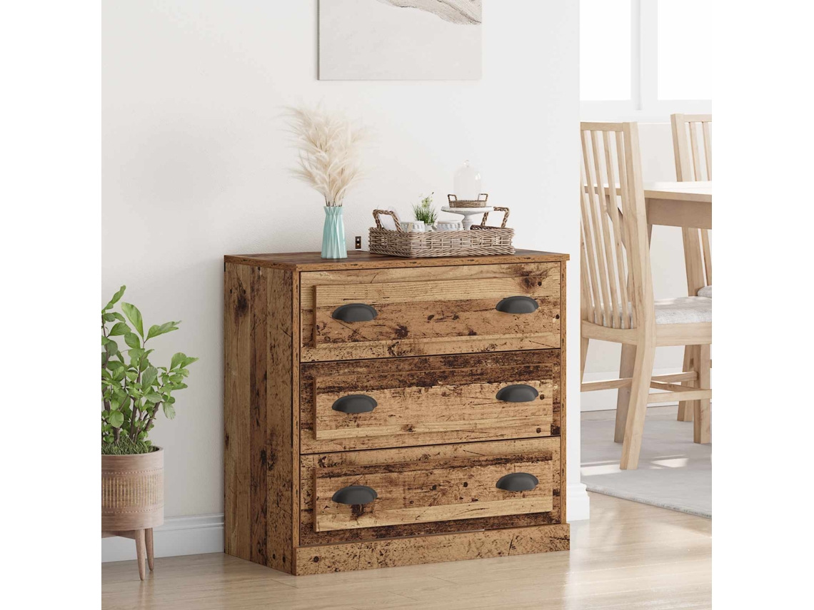Vidaxl Buffet Madeira Antiga 70 X 35,5 X 67,5 Cm Derivados De Madeira